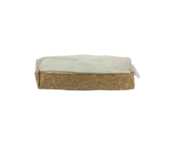 Cotton Pencil Cases with Cork Base