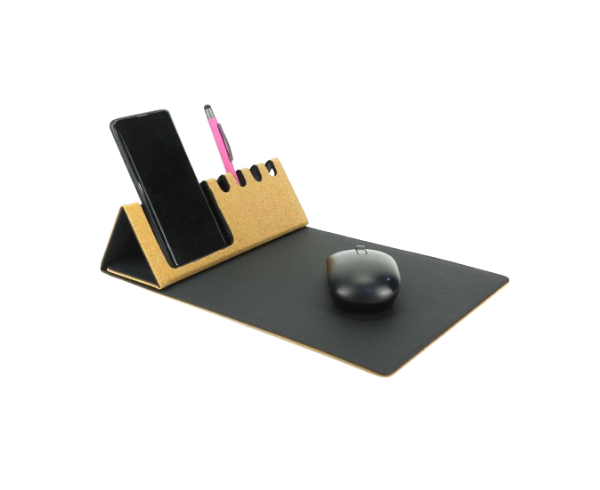 Foldable Cork & PU Mousepads - Charging Cables - Desk Accessories, Desk Organizers, mouse pads, Phone Chargers, Tech Gifts - Tellurian