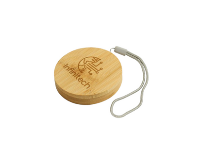 Multi-Charging Cable Set in Round Bamboo Cases